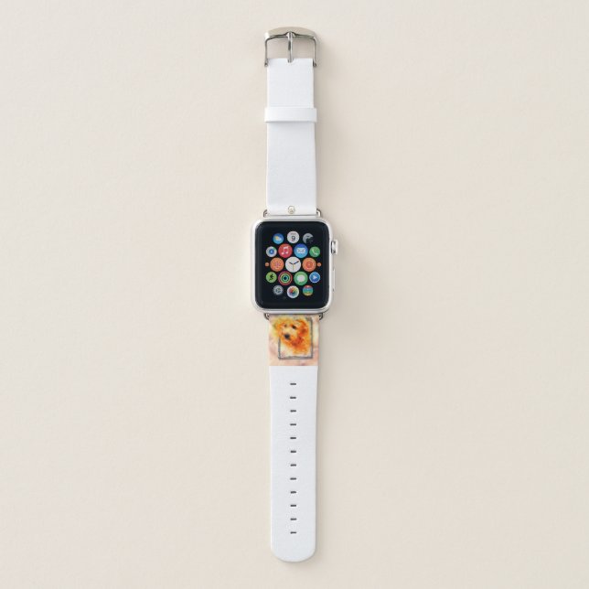 Goldendoodle 3D Art#2_1| apple kids watches (7+) Apple Watch Band (Front)