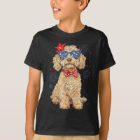 Goldendoodle 4th Of July Patriotic Golden Doodle D