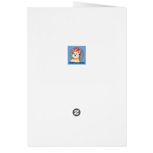 Goldendoodle all occasion card (Back)