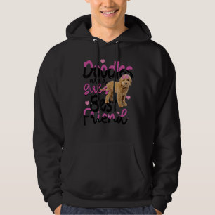 Goldendoodle Are A Girls Best Friend Dog Cute Gold Hoodie