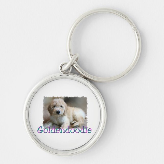 Goldendoodle Art Keychain (Front)
