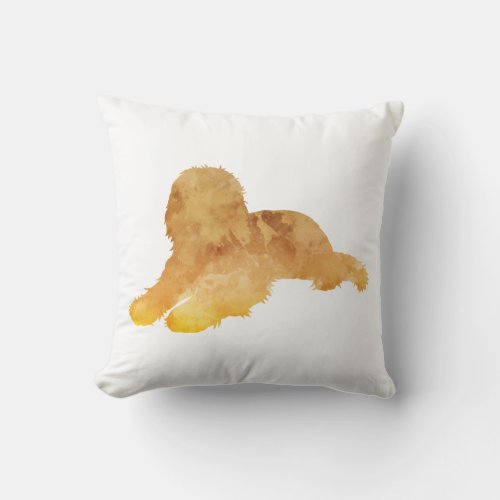 Goldendoodle Art Throw Pillow