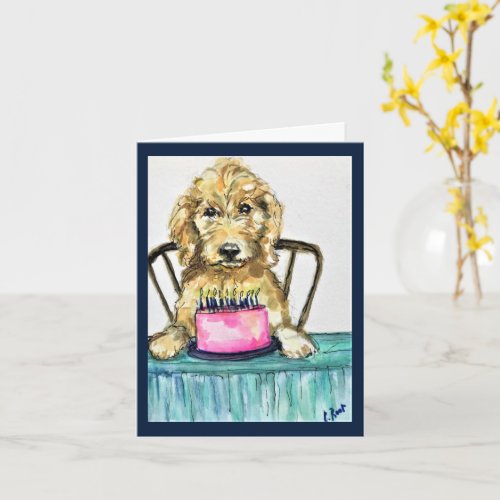 Goldendoodle Birthday Card