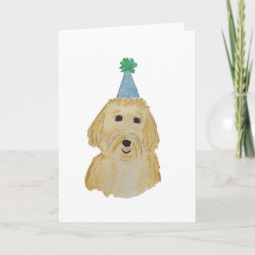 Goldendoodle Birthday Card