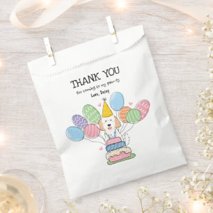 Goldendoodle Birthday Party Thank You Favor Bag