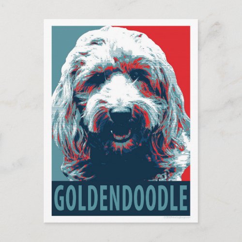 GOLDENDOODLE by Hope Dogs Postcard