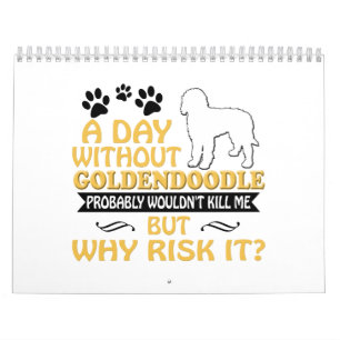 Goldendoodle Calendar 2019 2020 Wall Gifts Women