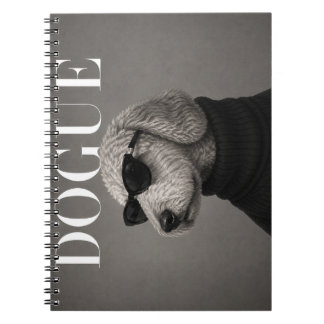 Goldendoodle Chic Fashion Dog Portrait Notebook