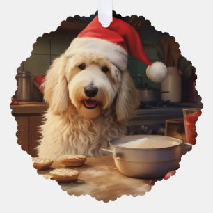 Goldendoodle Christmas Cookies Holiday Ornament Card