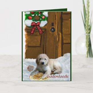 Goldendoodle Christmas Gifts Holiday Card