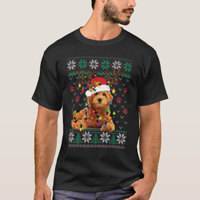 Goldendoodle Christmas Ugly Sweater  Dog  Xmas 1 (Front)