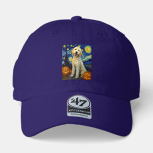 Goldendoodle Cute Dog Halloween Jack O Lantern Pum 47 Brand Hat