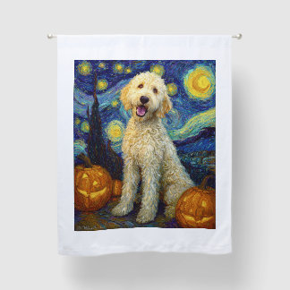 Goldendoodle Cute Dog Halloween Jack O Lantern Pum Blackout Curtains