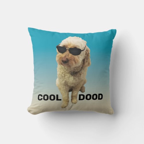 GoldenDoodle Cute Moppy Adorable Throw Pillow