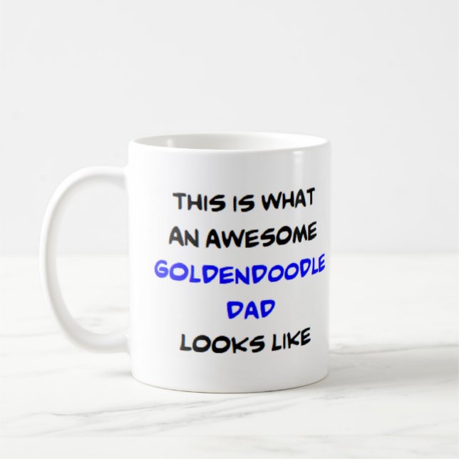 goldendoodle dad, awesome coffee mug (Left)
