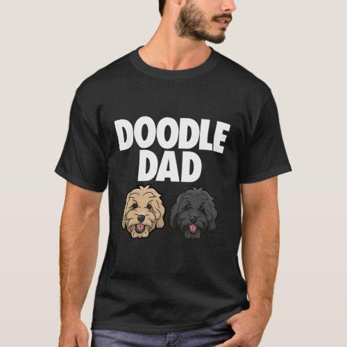 Goldendoodle Dad Doodle Dad Golden Doodle Dog T_Shirt