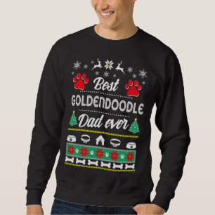 Goldendoodle Dad   Ugly Christmas Sweatshirt