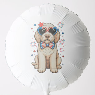 Goldendoodle Dog 250th Anniversary Patriotic Balloon