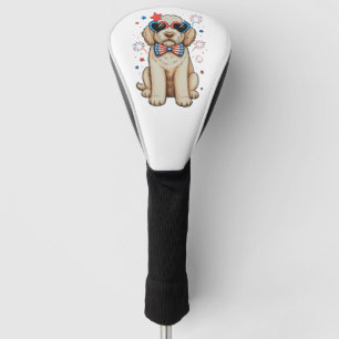 Goldendoodle Dog 250th Anniversary Patriotic Golf Head Cover