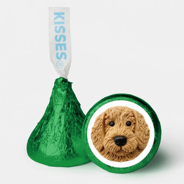 Goldendoodle Dog 3D Inspired Hershey®'s Kisses® (Front)