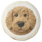 Goldendoodle Dog 3D Inspired Sugar Cookie (Front)