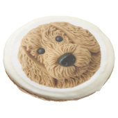 Goldendoodle Dog 3D Inspired Sugar Cookie (Angled)