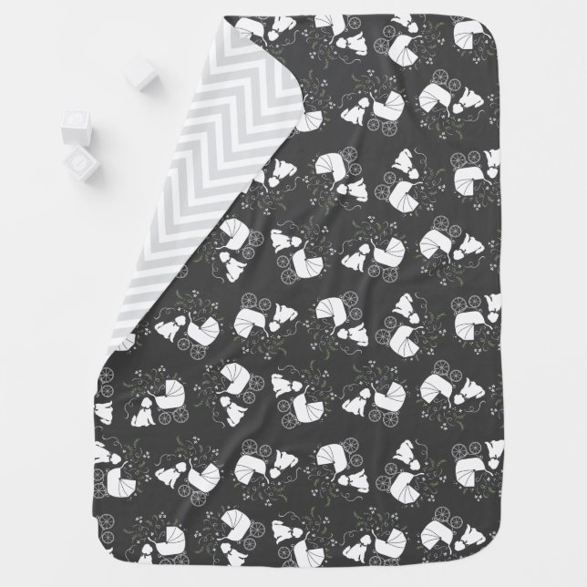 Goldendoodle Dog Baby Shower Genderless Baby Blanket (In Situ)