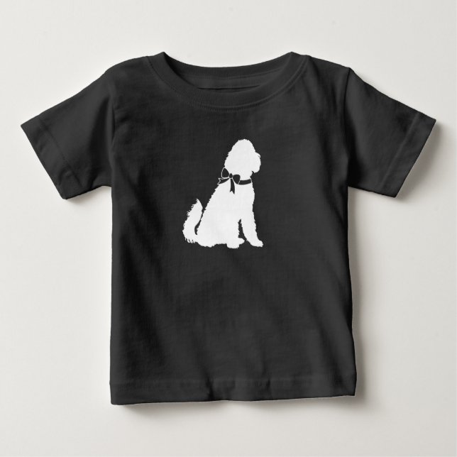Goldendoodle Dog Baby Shower Genderless Baby T-Shirt (Front)