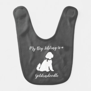 Goldendoodle Dog Baby Shower Genderless Bib
