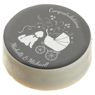Goldendoodle Dog Baby Shower Genderless Chocolate Covered Oreo