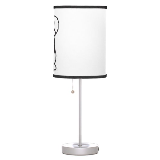 Goldendoodle Dog Cartoon Table Lamp (Right)