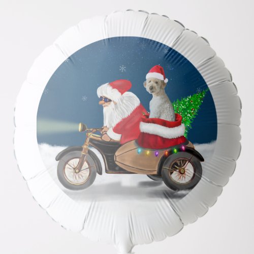 Goldendoodle dog Christmas Santa Claus  Balloon