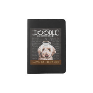 Goldendoodle Dog Coffee Company 2 Passport Holder