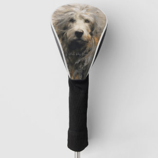 Goldendoodle Dog in the wind 001 - Yacobsen Derosa Golf Head Cover