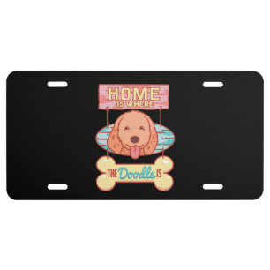 Goldendoodle Dog License Plate