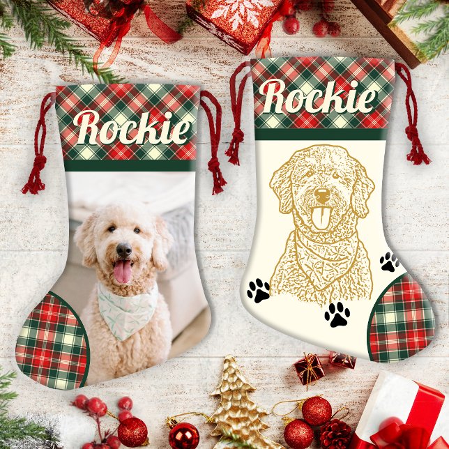 Goldendoodle Dog Personalized Christmas Stocking (Creator Uploaded)