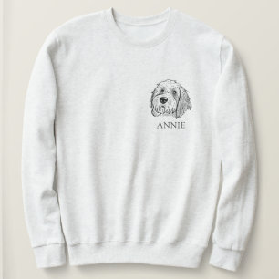 Goldendoodle Dog Personalized Hand Drawing Sweatshirt
