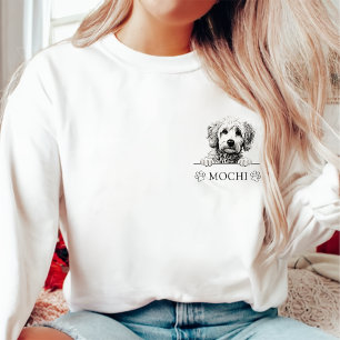 Goldendoodle Dog Personalized Hand Drawing Sweatshirt