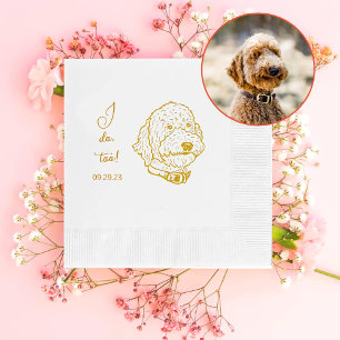 Goldendoodle Dog Personalized I Do Too Napkins