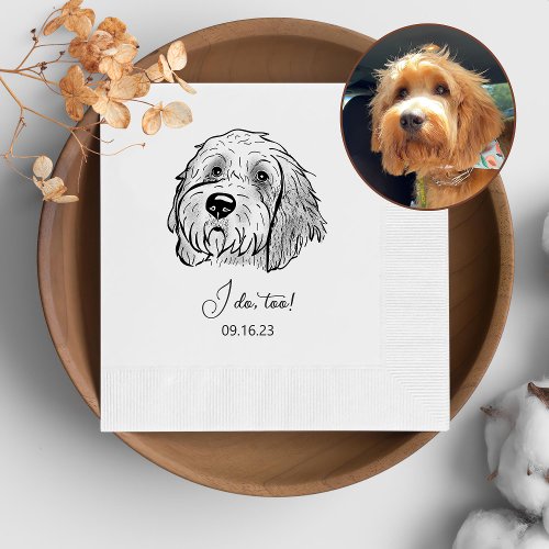 Goldendoodle Dog Personalized I Do Too  Napkins