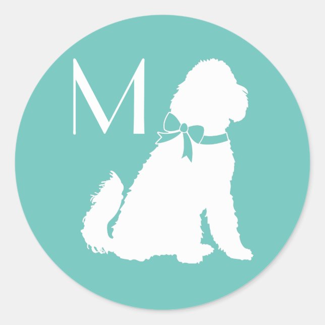 Goldendoodle Dog Puppy Labradoodle Classic Round Sticker (Front)