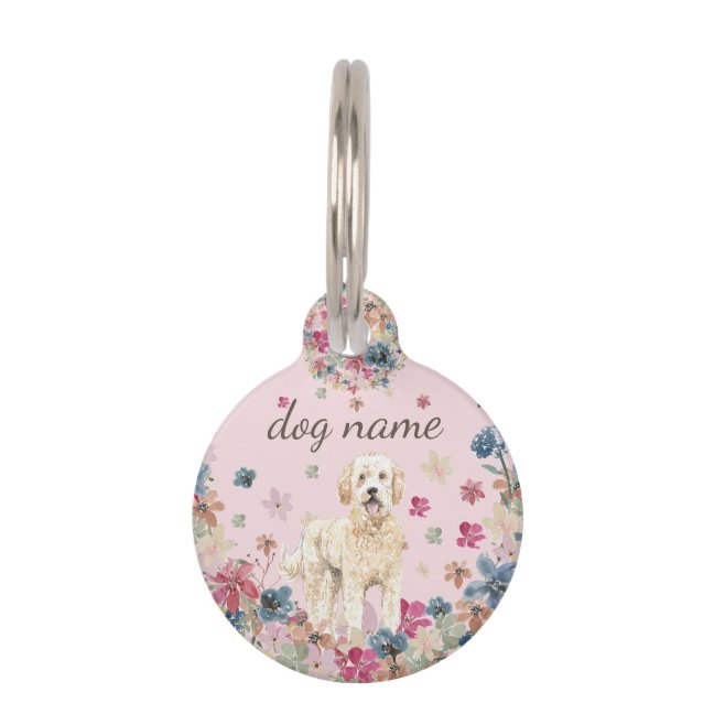 Goldendoodle Dog Puppy Pet ID Tag