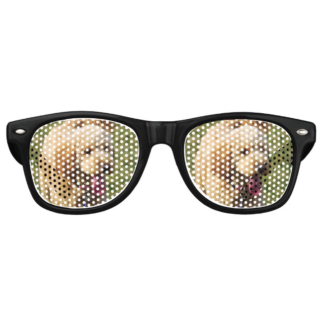 Goldendoodle Dog Retro Sunglasses (Front)