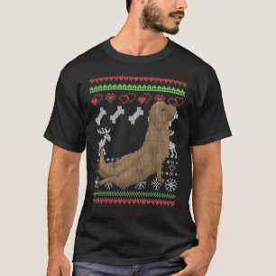 Goldendoodle Dog Santa Claus Ugly Christmas Patter T-Shirt