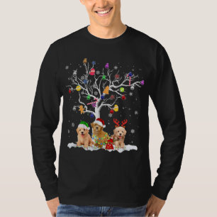 Goldendoodle Dog Tree Christmas Santa Xmas Funny G T-Shirt