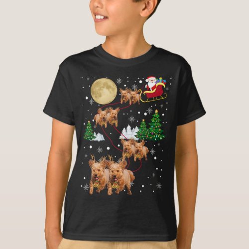Goldendoodle Dog Tree Christmas Sweater Xmas Pet D