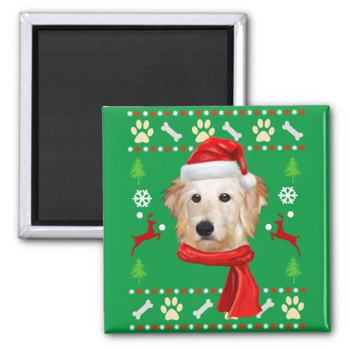 Goldendoodle Dog Ugly Christmas Magnet