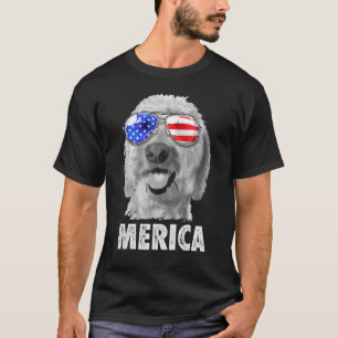 Goldendoodle Doodle 4th Of July Merica Men America T-Shirt