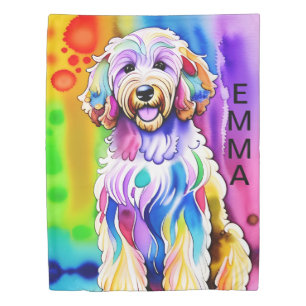 "Goldendoodle Duvet Good Dood Collection" Cover