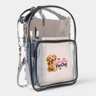 Goldendoodle Fan Club Clear Backpack